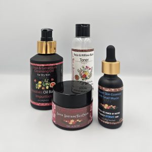 Natural 4-Step Facial Care Bundle – Clean Skincare Routine for Radiant, Nourished Skin